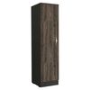 Biblioteca TuHome Home Office 2 Puertas Negro Soft Coñac