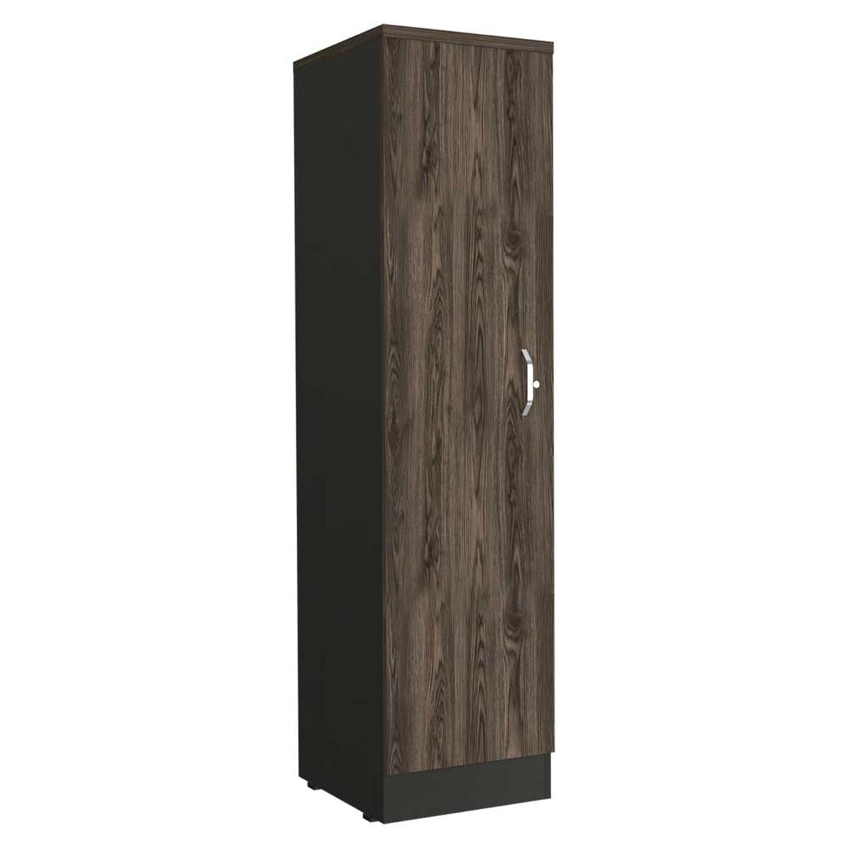 Biblioteca TuHome Home Office 2 Puertas Negro Soft Coñac