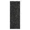 Alfombra Idetex Shaggy Guiza 70x200 cm Negro