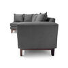 Seccional Izquierdo Living Factory Berlin 4 Cuerpos Gris