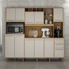 Mueble de Cocina Vekkahome Petra 2 Cajones 11 Puertas Beige