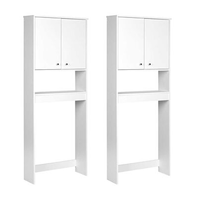 Imagen 2 del producto Combo 2 Estantes de Baño CIC 2 Puertas Blanco