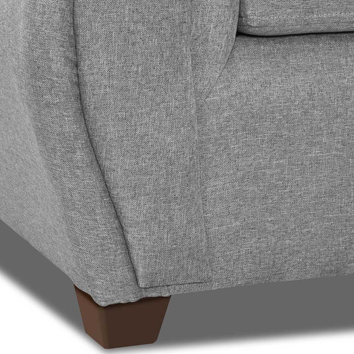 Juego de Living Innovamuebles Azucena Sofá 3 Cuerpos + Dos Butacas 1 Cuerpo Gris Claro 
