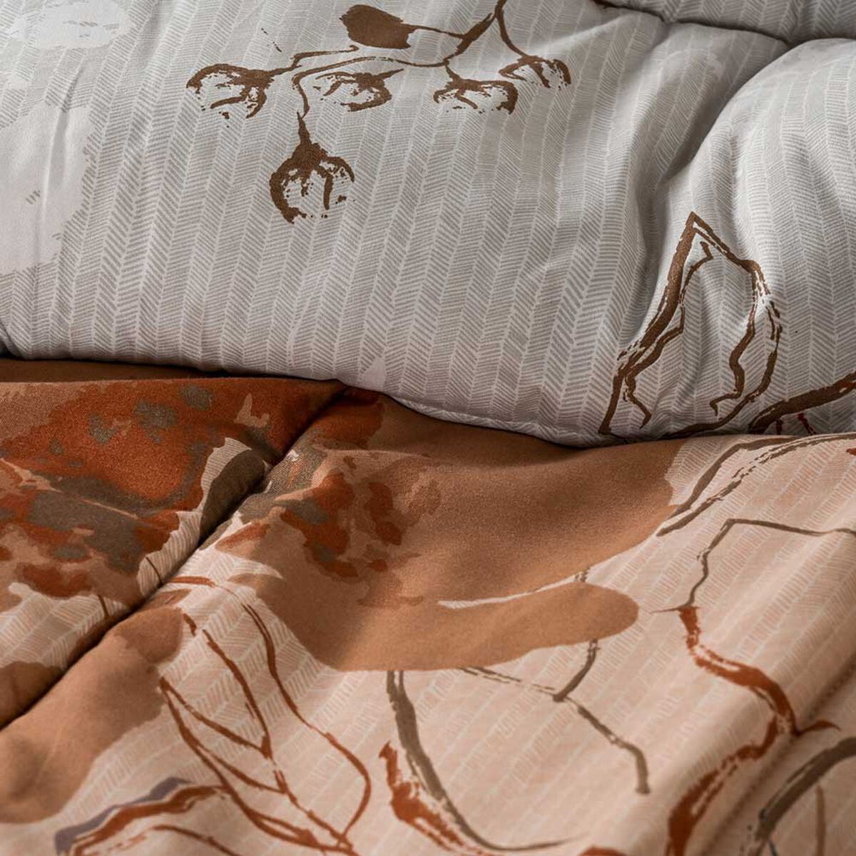 Plumón Estampado Elements & Co 1,5 Plazas Autumn