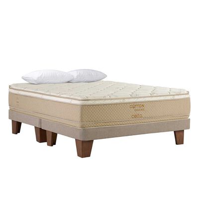 Imagen 1 del producto Cama Europea Celta Cotton Organic King + 2 Almohadas Cotton 50 x 90 cm