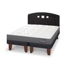 Cama Europea CIC Base Dividida 2 Plazas Anatomic + Respaldo Gales Negro