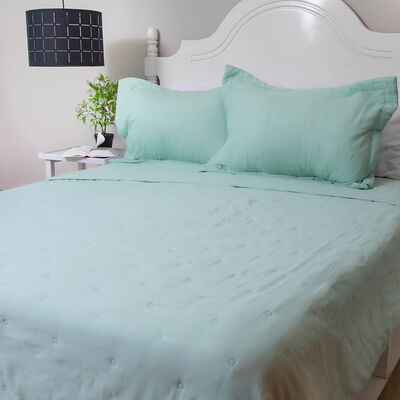Quilt Doral 2 Plazas Menta Juliett