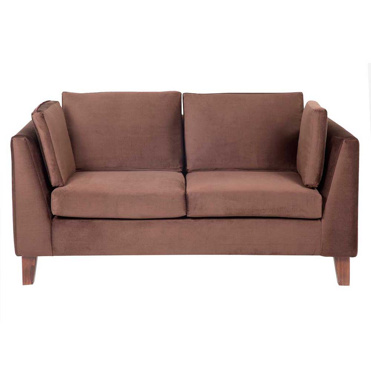Sofá Barra Design Estocolmo 2 Cuerpos Café