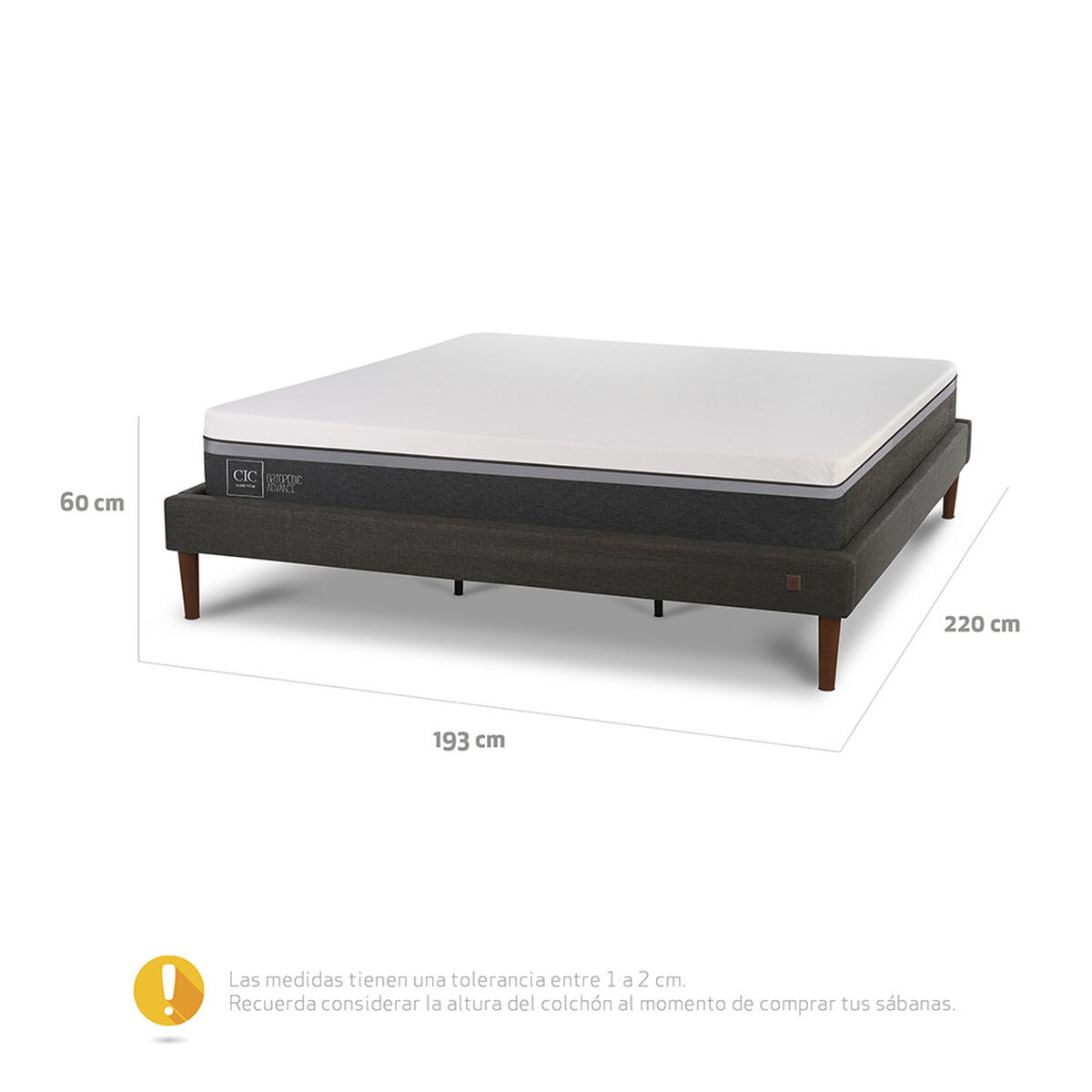 Cama Europea CIC King Ortopedic Advance