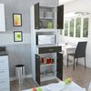Mueble Microondas TuHome Bau Blanco/Wengue