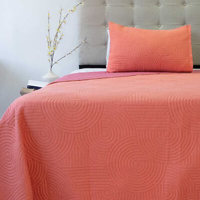 Imagen 1 del producto Quilt Doral 1,5 Plazas Salmon Rosa Origins