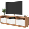 Rack TV Vekkahome Atlas Hasta 70" Caf&eacute;