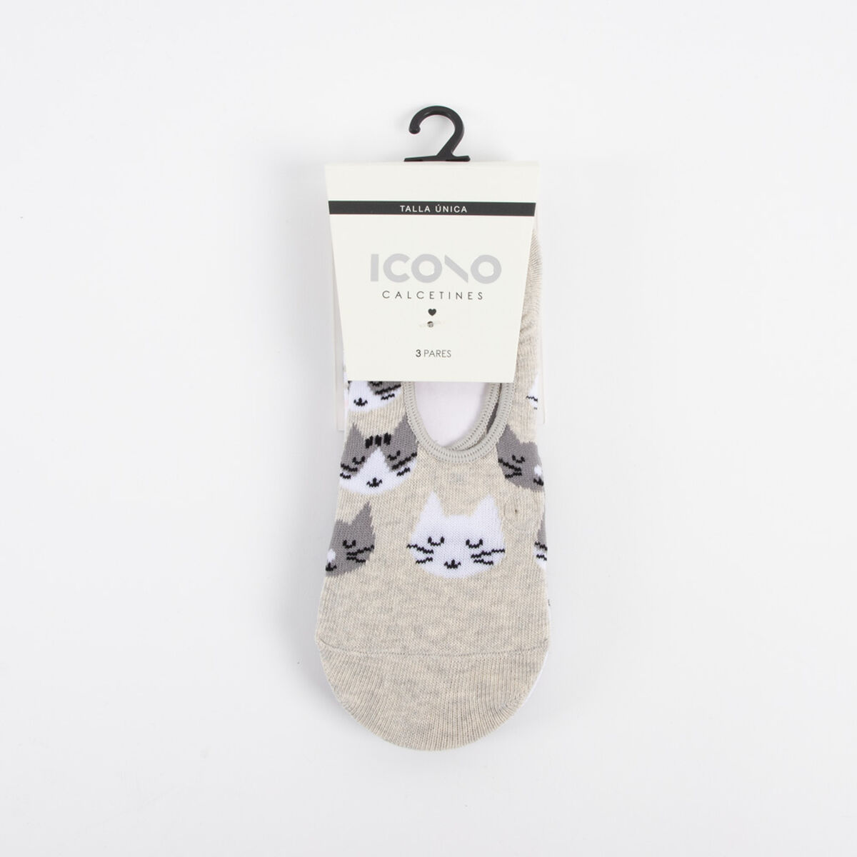 Pack 3 Calcetines Invisible Mujer Icono
