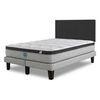 Cama Europea Simmons 2 Plazas Dreamer Plazasus Box + Respaldo Praga Marengo