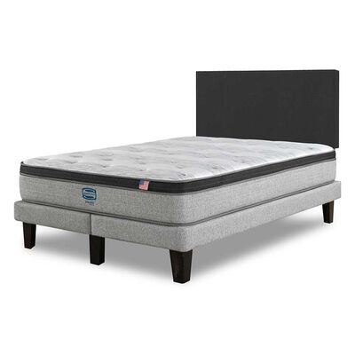 Imagen 2 del producto Cama Europea Simmons 2 Plazas Dreamer Plazasus Box + Respaldo Praga Marengo