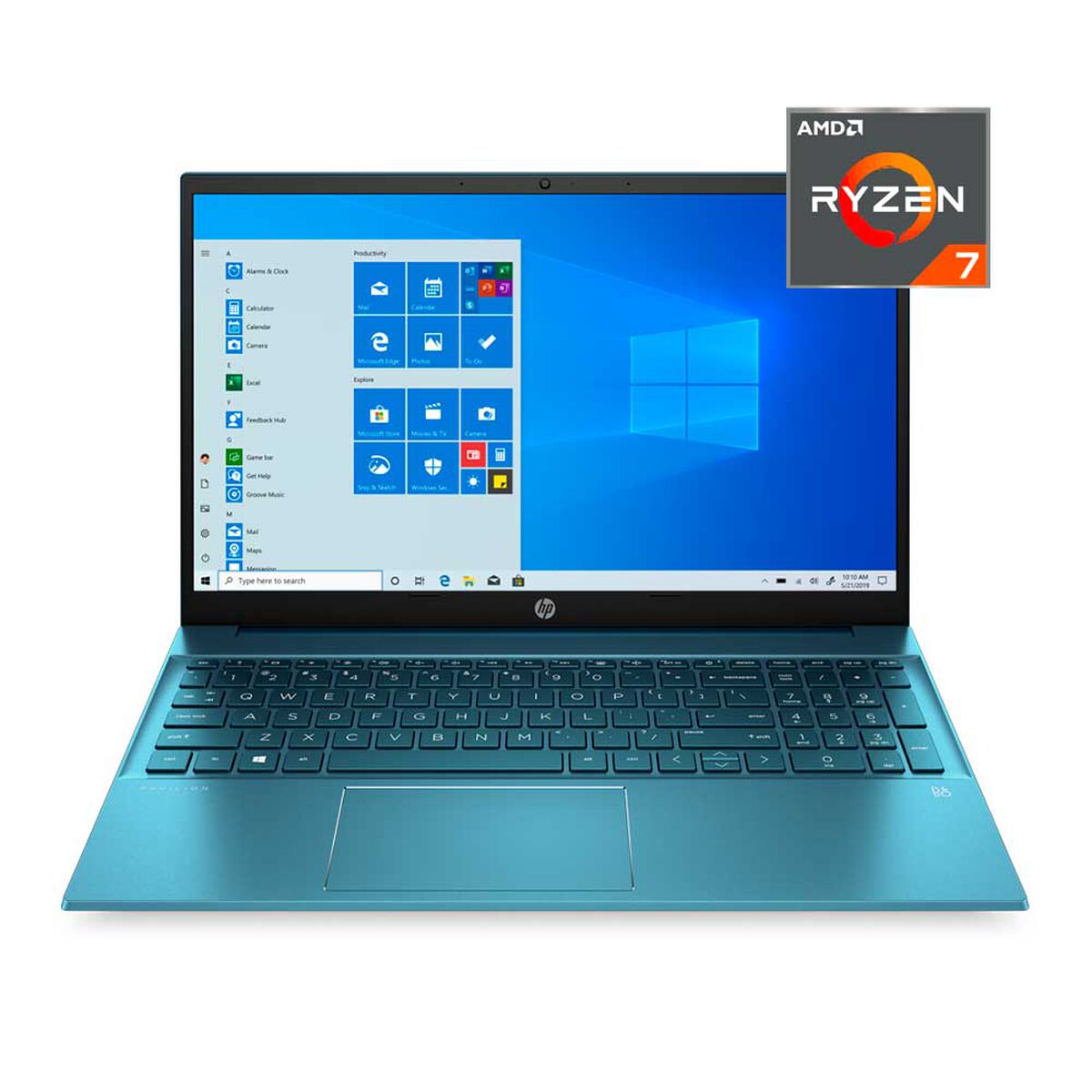 Notebook HP 15-eh0010la Ryzen 7 4700U 8GB 512GB SSD 15,6"
