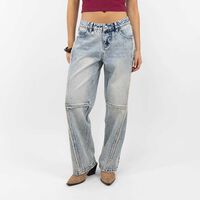 Jeans Mujer Icono Celeste