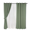Cortinas de Pieza Mashini Valdivia 220 x 140 cm Verde