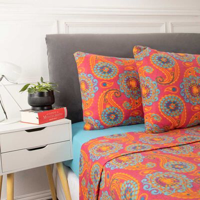 Imagen 2 del producto Juego De Sábanas Polar Casanova 1.5 Plazas Paisley