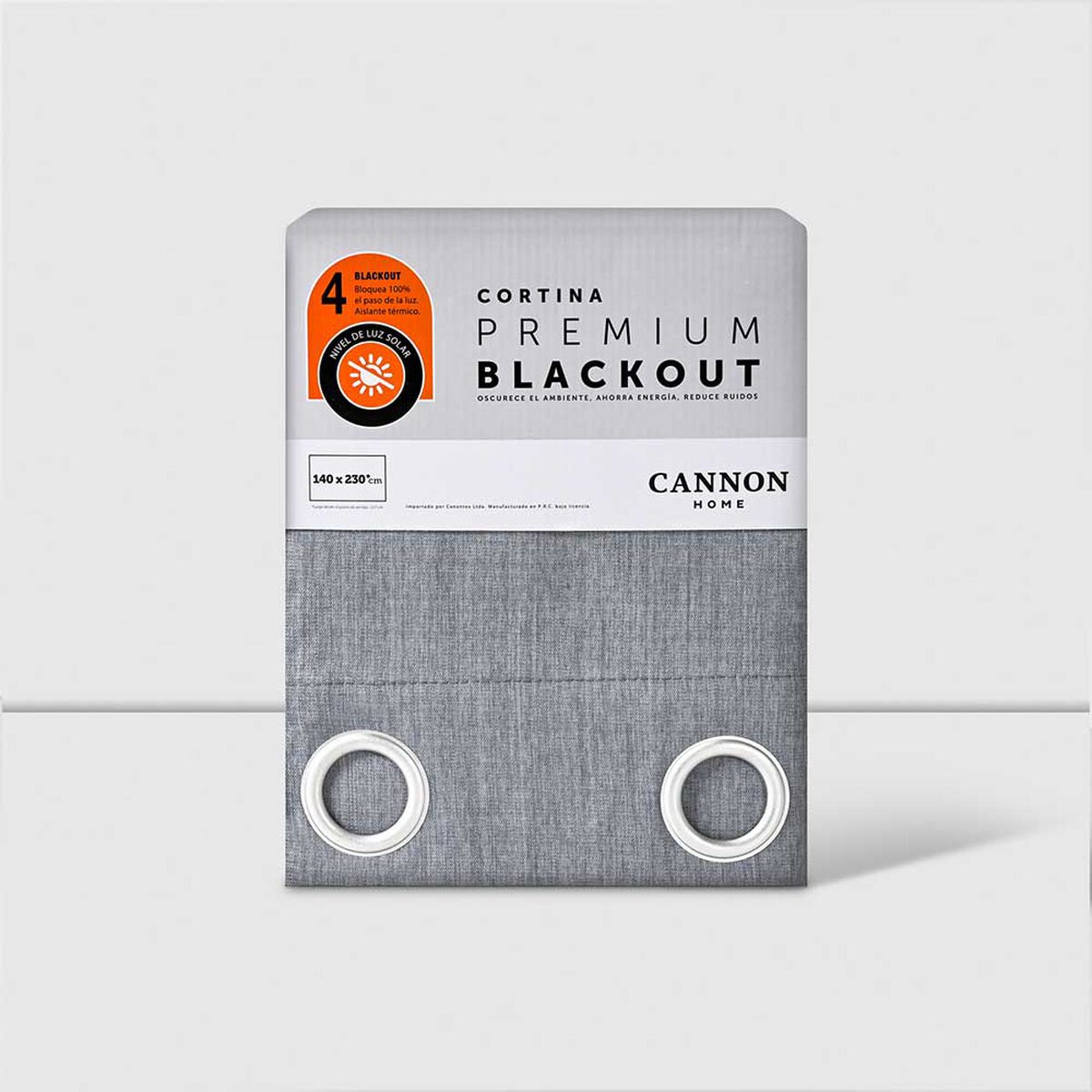 Cortina Blackout Cannon 230 x 140 cm Light Gray