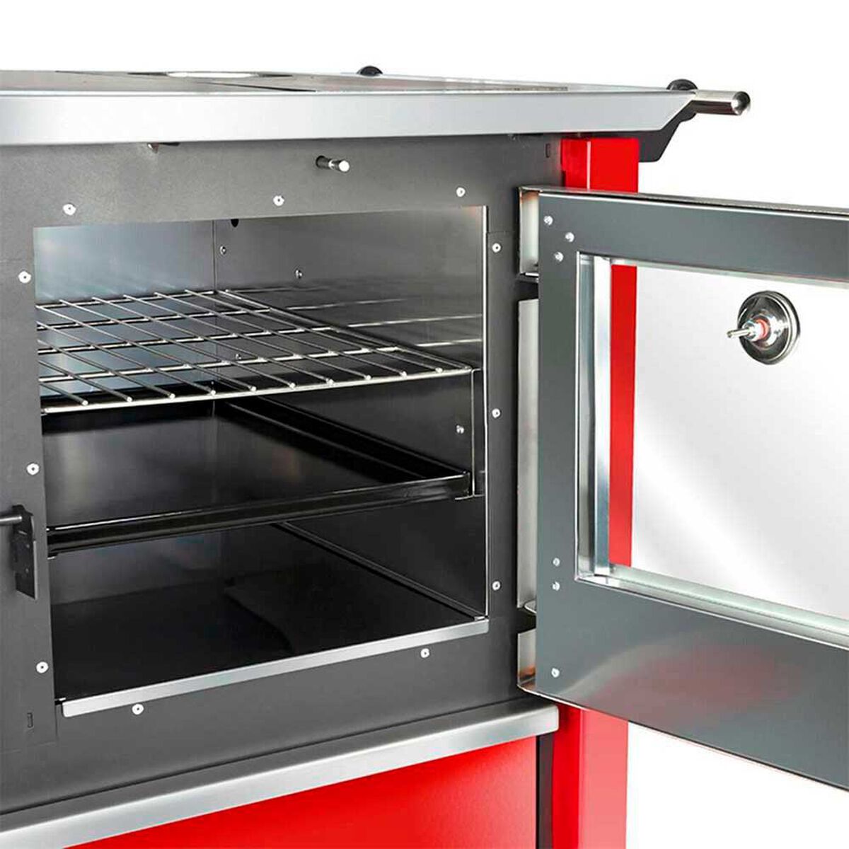 Cocina a Le&ntilde;a Amesti Allegra Roja