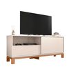 Panel TV 65" + Rack TV 55" + Vitrina Decocasa Mondrian Off White
