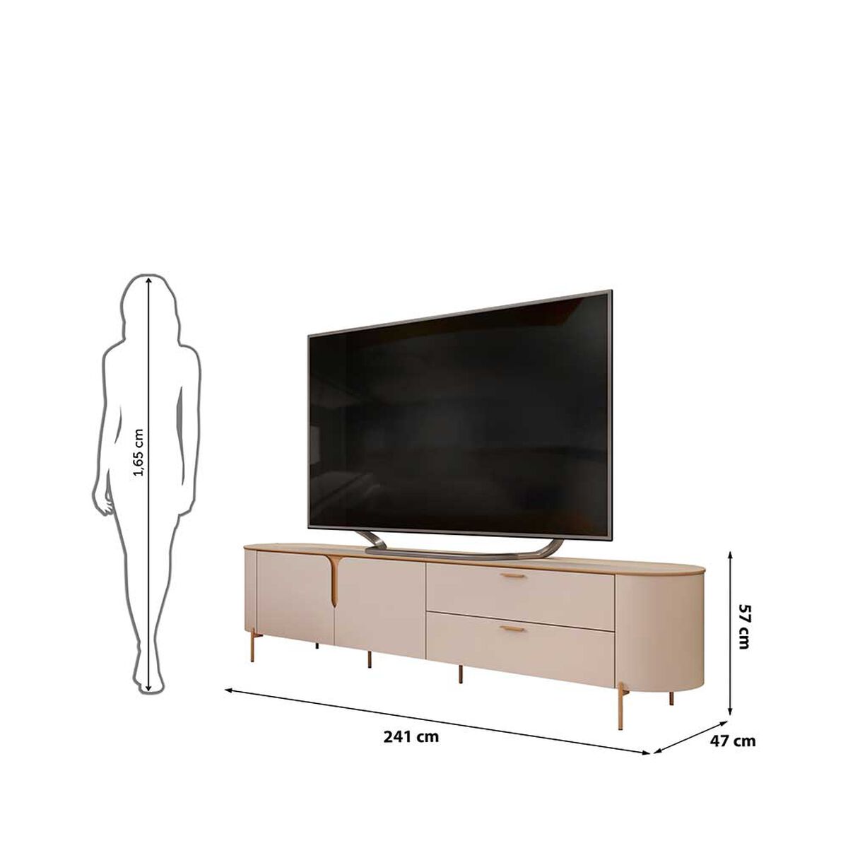 Rack Di Poretti Celine 70" Blanco
