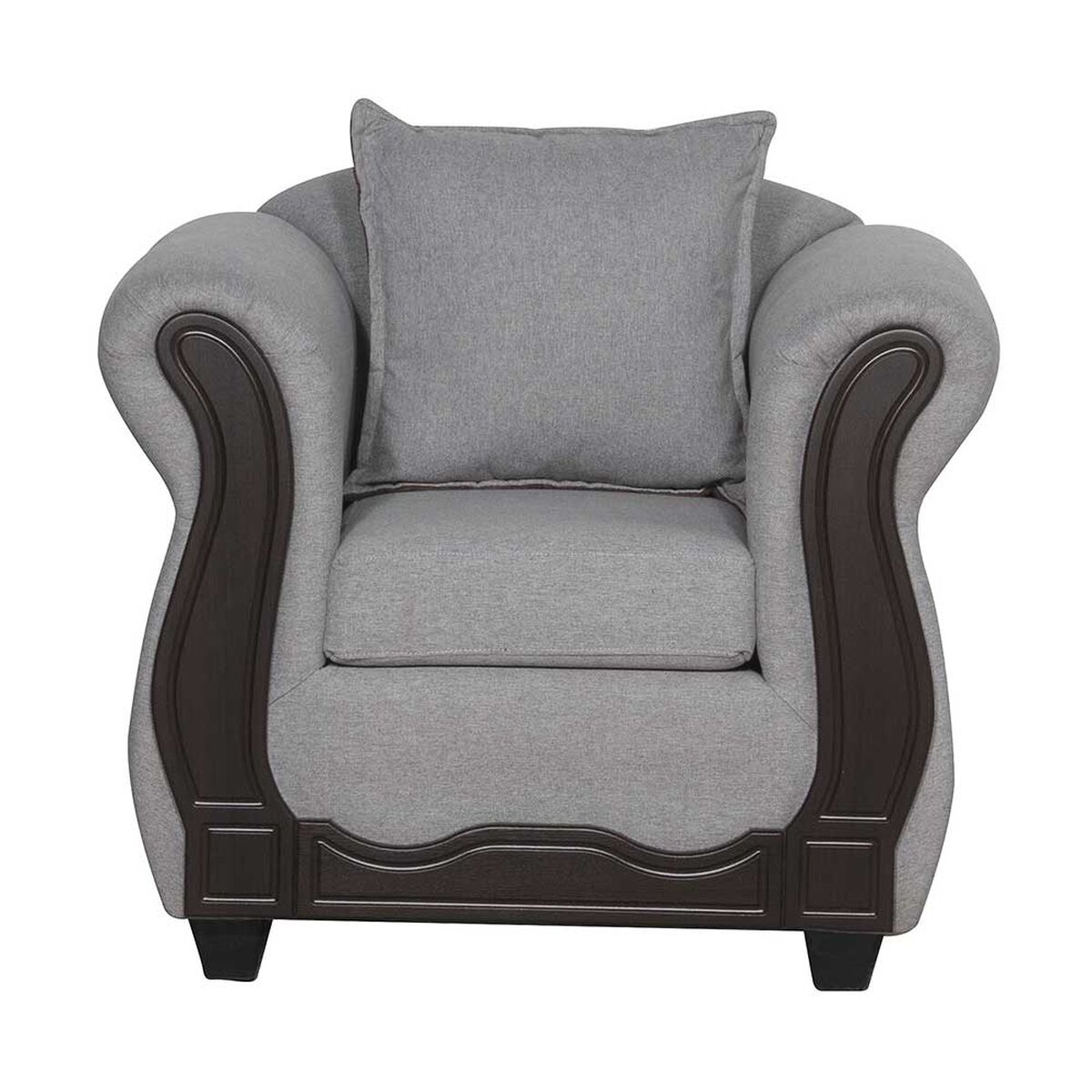 Juego de Living Black Factory Barcelona Sofá 3 Cuerpos + Dos Sillones 1 Cuerpo Crema