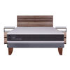 Cama Europea CIC 2 Plazas Ortopedic + Respaldo + 2 Veladores