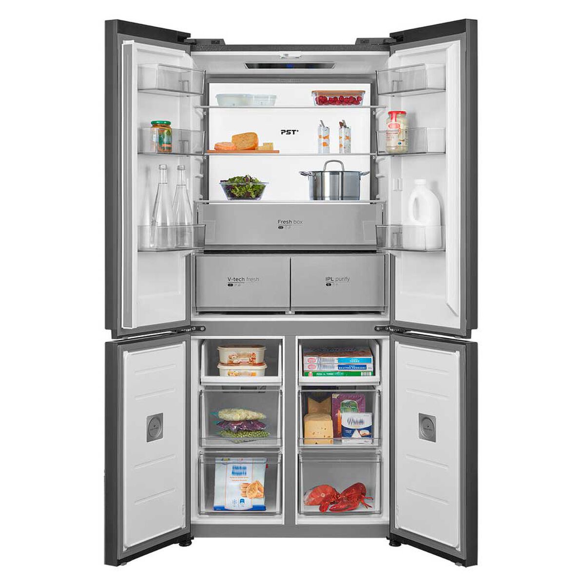 Refrigerador Multi Door Midea MDRMD706BIE70 474 lts. Perfect Fit + V-Tech