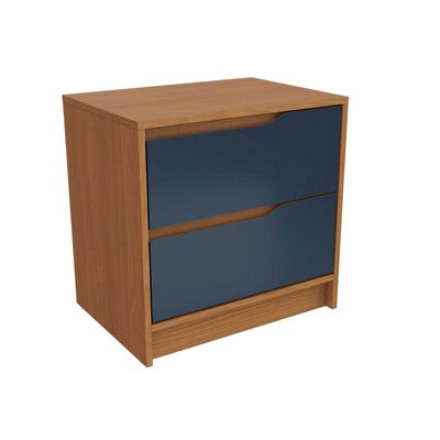 Imagen 1 del producto Velador Roca Indiana 2 Cajones Canela y Azul