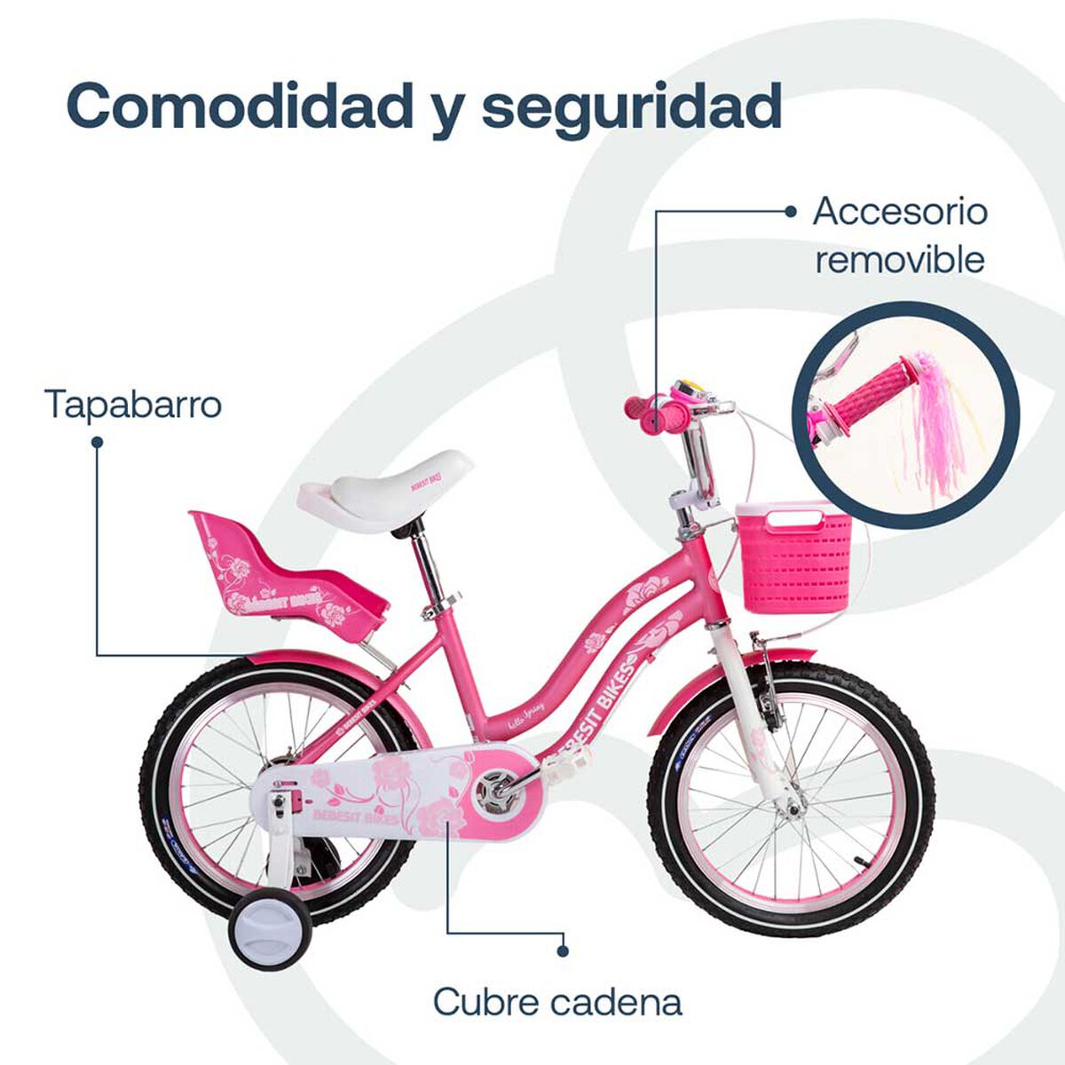 Bicicleta Queen 16Rosada Bebesit
