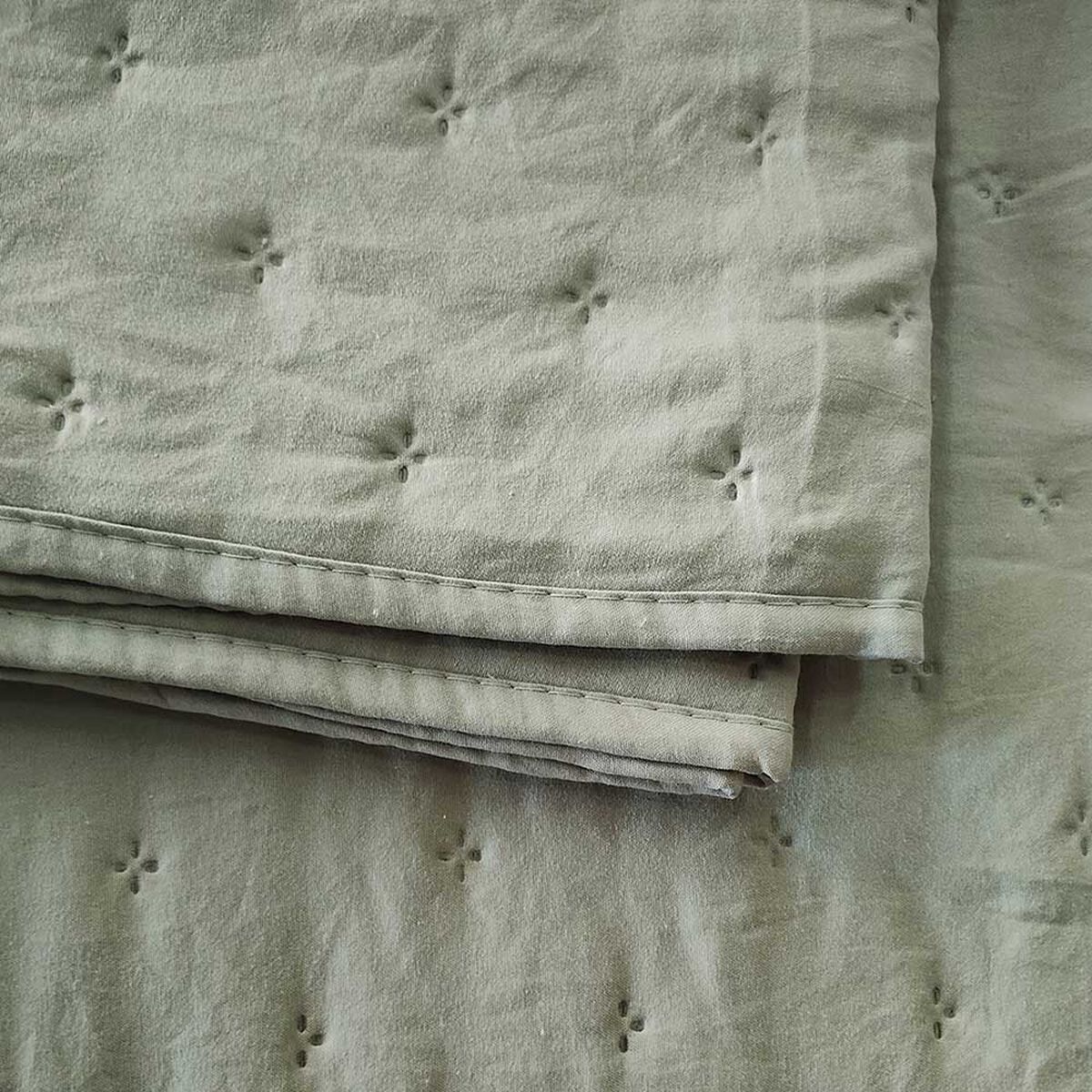 Quilt Illusions 1,5 Plazas Olivo Roma