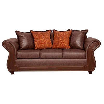 Sofá Black Factory Palermo 3 Cuerpos Chocolate