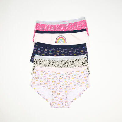 Imagen 1 del producto Pack 5 Calzón Niña Chess Fucsia, Rosado