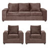 Juego de Living Innovamuebles Kahlo Sofá 3 Cuerpos + Dos Sillones 1 Cuerpo Chocolate
