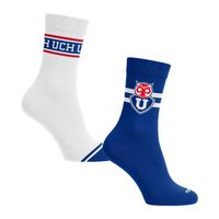 Calcetín Algodón Tobillero Universidad de Chile Hombre Top Color-3