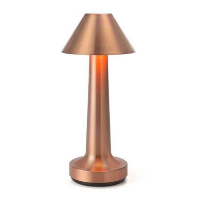 Lámpara de Mesa Metal Vgo Recargable con sensor  21 cm Cobre