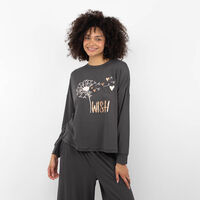 Polera Pijama Mujer Portman Club Grafito, Oliva