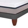 Cama Europea CIC Base Dividida King Balance + Respaldo + 2 Veladores Tigris
