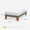 Cama Europea CIC 1,5 Plaza Smart Lite