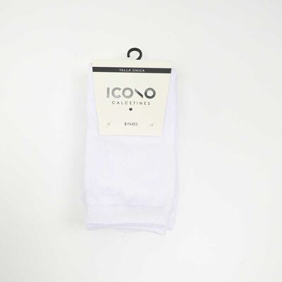Pack 3 Calcetines Largo Mujer Icono