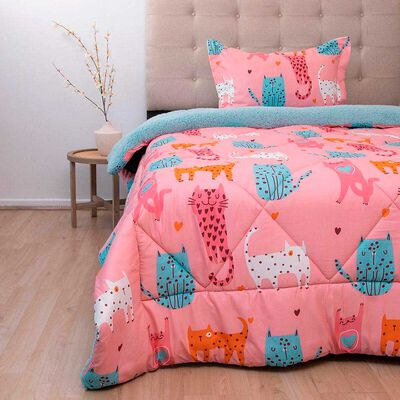 Plum&oacute;n Doral 1,5 Plazas Kids Gatitos