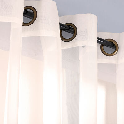 Imagen 2 del producto Juego de Velos Doral Liso Argolla 140 x 220 cm Crudo