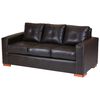 Juego de Living Muebles America Franco Sofá 3 Cuerpos + Sofá 2 Cuerpos + Sillón 1 Cuerpo Chocolate