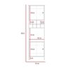 Bar TuHome Bi Color Ceniza Wengue 2 Puertas