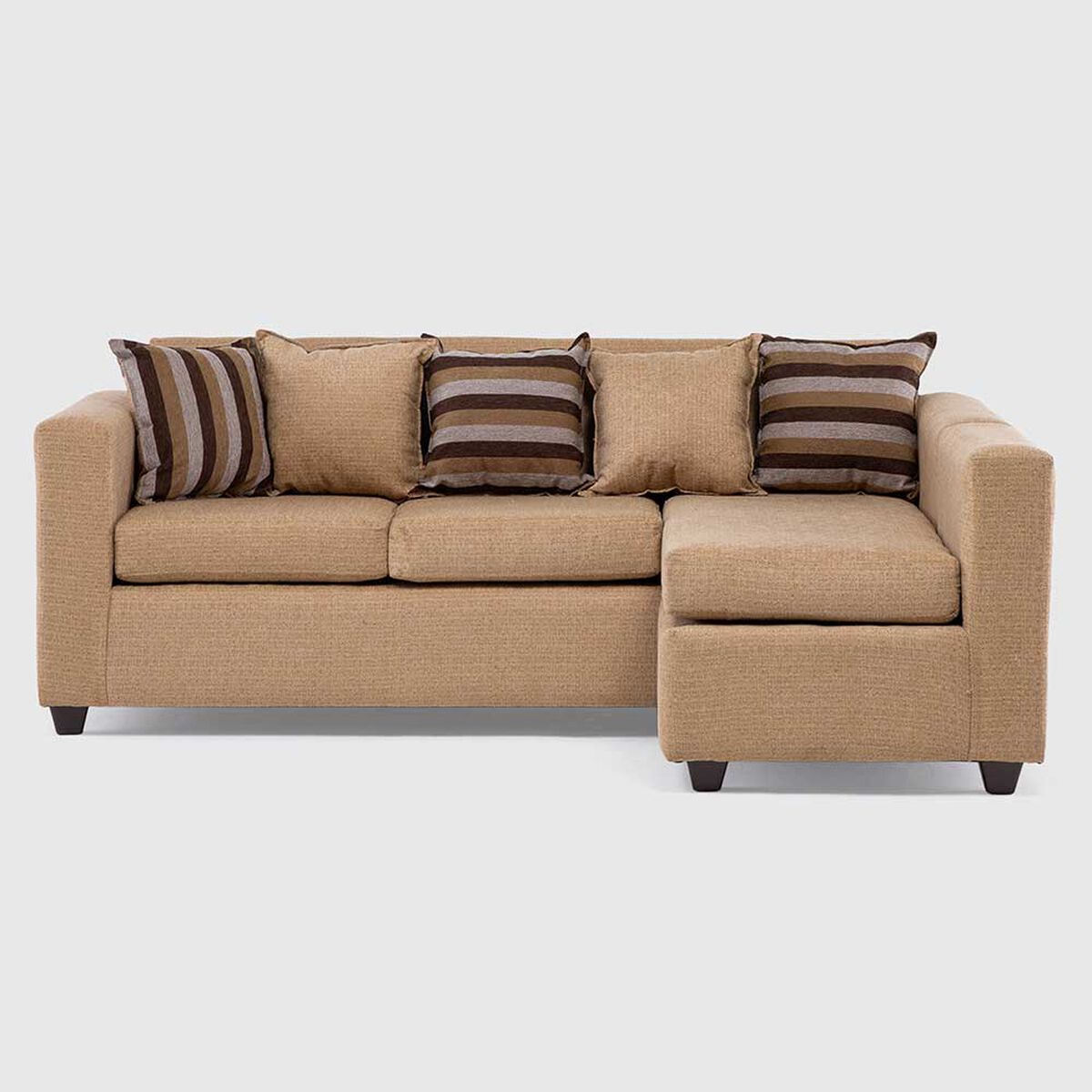 Seccional Intercambiable Muebles MPR Jazmin 4 Cuerpos Tabaco