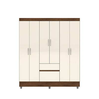 Imagen 2 del producto Clóset Vekkahome Americano 6 Puertas 2 Cajones Beige