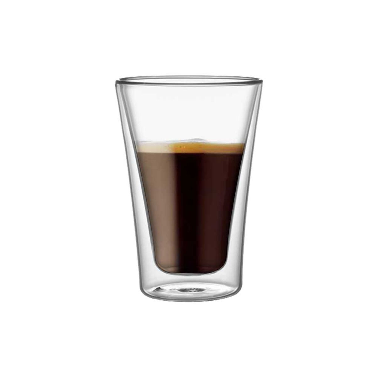 Set 2 Vasos Vidrio Doble Pared Simplit 400 ml