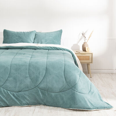 Imagen 1 del producto Plumón Mashini 2 Plazas Liso Celeste